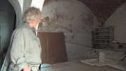Jean-Paul dans son atelier d'Asciano